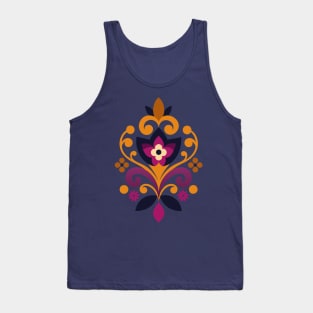 Floral ornament scandinavian folk art Tank Top